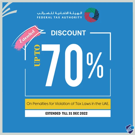 DISCOUNT UP TO 70% ON PENALTIES FOR TAX LAWS
